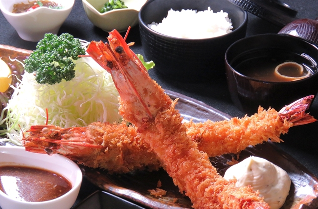 海老フライ定食